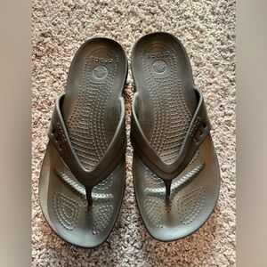 CROCS Brown Flip Flops